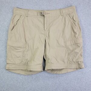 Rei Co Op shorts  Womens 14 Convertible Zip Off Cargo Hiking Outdoor Tan